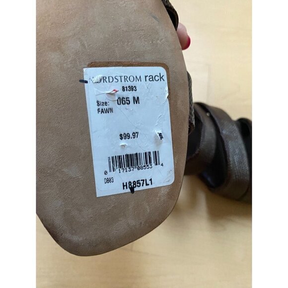 VINCE New Women's Brown "Dallas" Sandals Leather Slip On Flats - Picture 6 of 6